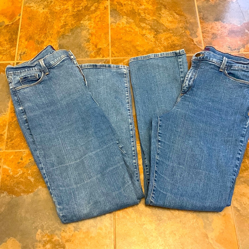 Lot of 2 pairs vintage USA MADE NYDJ BLUE JEANS 18